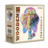 Hobilt Medinė dėlionė Woodencity Elegant Elephant, 250 detalių