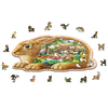 Wooden city Medinė dėlionė Woodencity Garden Bunny, 250 detalių