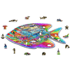 Wooden city Medinė dėlionė Woodencity Magic Fish, 250 detalių