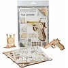 woodencity WOODEN CITY 3D Mediniai Dėlionės BRT-9 Pistoletas