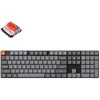 Klaviatūra žaidimams Keychron K5 Max Gateron Raudona (Low Profile) belaidė mechaninė su pašvietimu szaro-juoda