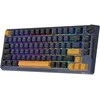 Royal Kludge RK H81 - US išdėstymas - Hot-Swappable Brown Switches - Star Night (Juoda) Mechaninė Belaidė Žaidimų Klaviatūra