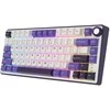 Royal Kludge RK R75 RGB Blackberry laidinė klaviatūra | 75%, Hot-swap, Sidabrinis switches, US