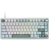 Royal Kludge RK R75 RGB Sky Cyan laidinė klaviatūra | 75%, Hot-swap, Mėlyna switches, US