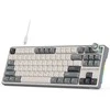Royal Kludge RK R87 Pro - US išdėstymas - Chartreuse Switches - Pilkas (Pilka) Žaidimų Klaviatūra