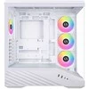 Lian Li Vector V100 PC-kompiuterio korpusas, Midi-Tower, ATX, RGB, Tempered Glass – baltos spalvos