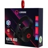LORGAR Kaya 460, USB Žaidimų ausinės su mikrofonu, CM108B, RGB apšvietimas, Plug&amp;Play, USB-A jungties laidas 2m, medžiaginiai ausų pagalvėlės, dydis: 192*184.7*88mm, 0.329kg, juodas