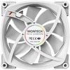 Montech AX120 PWM ARGB korpuso ventiliatorius, 3er Pack, baltos spalvos – 120mm