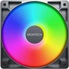 Montech GF120 PWM ARGB korpuso ventiliatorius, 3er Pack – 120mm, juodos spalvos