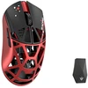 Pelė WLMouse Beast X Mini Pro Solid SIdes, Omron Opticals Switches, Raudona &amp; Juodas