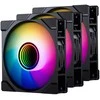 PHANTEKS M25 Gen2 PWM D-RGB korpuso ventiliatorius, 3er-Pack – Reverse Blade, 120mm, juodos spalvos