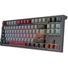 Žaidimų Klaviatūra Royal Kludge RK R87 TKL - US išdėstymas - Raudona Switches - juodos spalvos