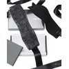 LELO Etherea Silk Cuffs Juodas - Luxurious Restraint with Suede &amp; Silk Finish