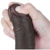 LoveToy 7.5'' slankiojančios odos dvisluoksnis diržas, juodas