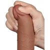 LOVETOY 7.5'' slankiojančios odos dvisluoksnis dong'as, rudas