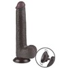 LoveToy 9'' Sliding Skin Dual Layer Dong Juodas