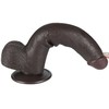 LoveToy 9'' Sliding Skin Dual Layer Dong Juodas
