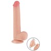 LoveToy 9 colių slankiojančios odos dvisluoksnis Dong minkštimas