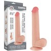 LoveToy 9 colių slankiojančios odos dvisluoksnis Dong minkštimas