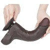 LoveToy 8.5'' Sliding Skin Dual Layer Dong Juodas