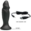 „Mr Play Mini“ vibruojantis analinis kaištis peniui su nuotolinio valdymo pultu, 12 cm