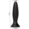 Mr. Play Juodas Rechargeable Anal Plug | 12-Mode Vibrating Silicone System
