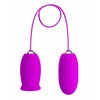 Pretty Love Daisy Dual Egg Rechargeable Device Violet Silicone