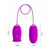Pretty Love Daisy Dual Egg Rechargeable Device Violet Silicone