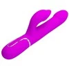 Pretty Love Flirtation Pretty Love Rabbit Vibrator Pearls Violet - Dual Motor Massager, 29cm