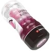 Pretty Love Male LYBAILE Masturbution Cup, Transparent Sleeve with additional intension ball, TPR material, Rožinė color ball