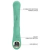 Pretty Love Led Pretty Love Lamar Rechargeable Silicone Dual Action Vibrator Žalias