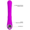 Pretty Love Flirtation PRETTY LOVE - LAMAR RABBIT VIBRUOJAMASIS STIPRINTUVAS IR VIOLETINIS G TAŠKAS