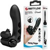 Pretty Love Orlando Juodas Finger Vibration Device, 10 Modes, Silicone