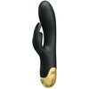 „Pretty Love Gold“ vibratorius su klitorio masažuokliu, USB, 19 cm