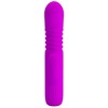 Pretty Love Vibrator Bunny su masažuokliu, slystančiu 15 cm 4 režimais