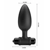 Pretty Love Anal plug vibruojantis sekso kištukas 10 režimų 11cm