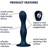 „Satisfyer Double Ball-R“ (tamsiai mėlynas)