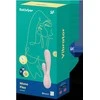 Satisfyer Mono Flex Intimate Dual Motor Silicone Device, App Control, Baltas