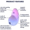 SATISFYER PIXIE DUST VIOLETINĖ ROŽINĖ