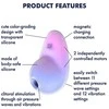 SATISFYER PIXIE DUST VIOLETINĖ ROŽINĖ