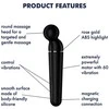 Satisfyer Planet Wand-er Juodas stimuliuojantis masažuoklis