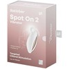Satisfyer Spot On 2 Lay-On Vibrator Baltas, 12 Modes, Soft Silicone