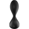 Satisfyer Sweet Seal Vibrating Plug with App Control, Juodas, Silicone