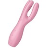 Satisfyer Rocks-Off Threesome 3 Lay-On Multi-Zone Vibrator, Silicone, Juodas