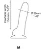 Strap On Me SLIDING SKIN REALISTIC DILDO Juodas M