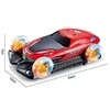 360° besisukantis kaskadininkų automobilis Flying car, raudonas