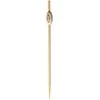 Verlo Bamboo food sticks, 12 cm, decorative end, 100 pcs
