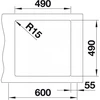 Plautuvė BLANCO ARTAGO 6-IF/A SteelFrame 521767