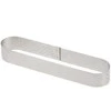 Confectionery rim, Oval, perforated, 30x11x2 cm, Oblong