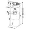 Gartraukis FABER HOOD CYLIND.I.EVO PLUS CONCRETE A37 FB, 6 Led LV 4000K